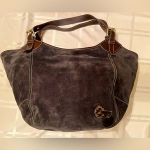 Vintage Dooney & Bourke suede tote